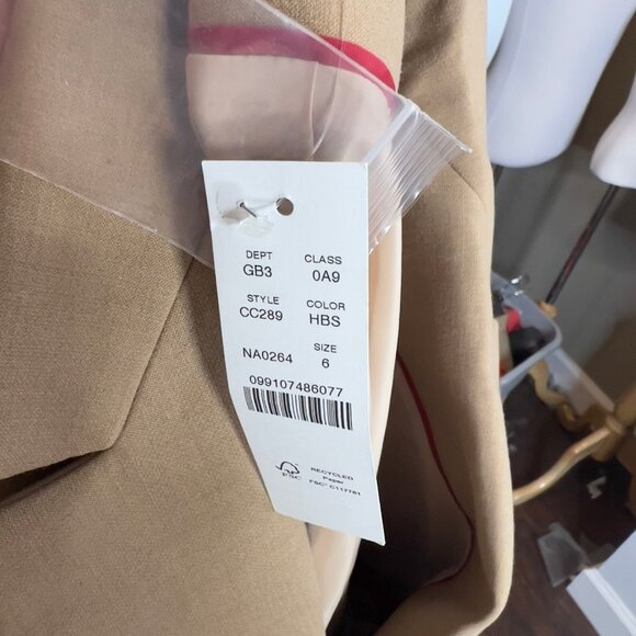 J.Crew $258 Madelyn Blazer Four Season Stretch Hthr Saddle Size 6 CC289 - Picture 11 of 12